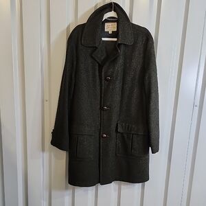 Field & Stream Gordon Ferguson Vintage Dark Green Wool Men's Field Coat Size 42